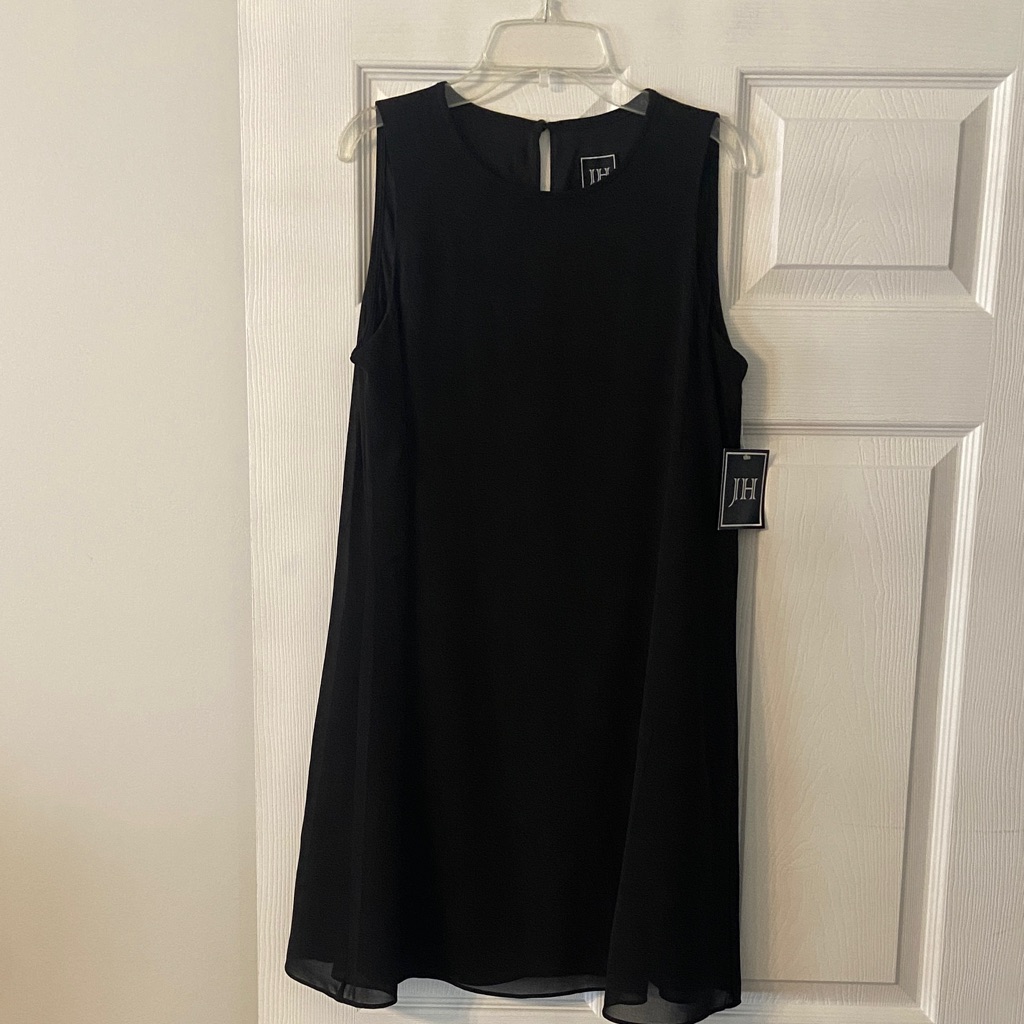 Jh Black Dress Sleeveless Dress Size 8p Brand New Length 34 Bust 34 Brand New